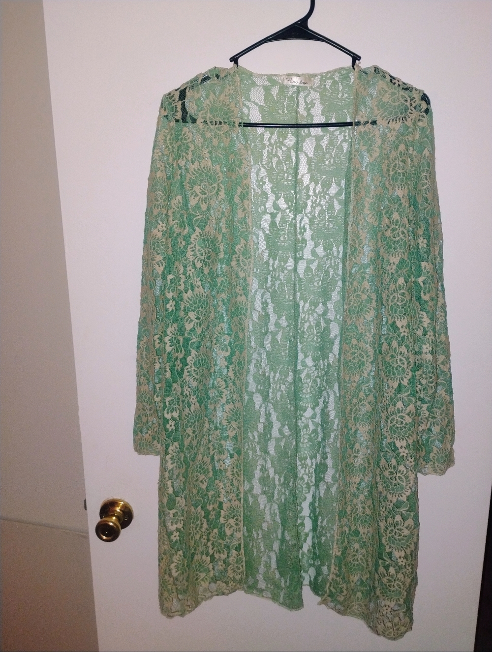 Sheer Green Lace Kimono Cover-Up - Women Intimates & Sleepwear